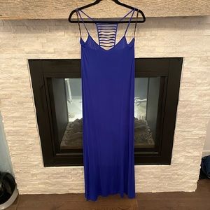 Cobalt blue maxi dress